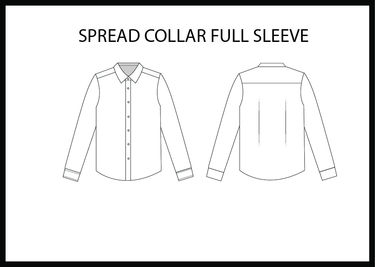 SPREAD COLLAR FULL SLEEVE