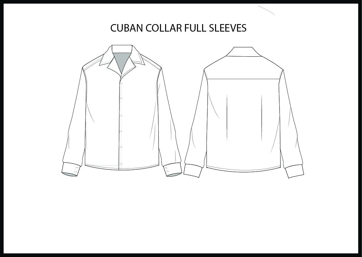 cuban collar FULL SLEEVE